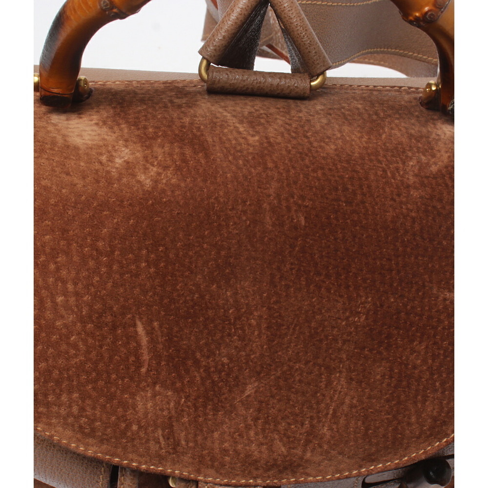 Gucci Drawstring Backpack Leather Bamboo - Picture 6 of 6